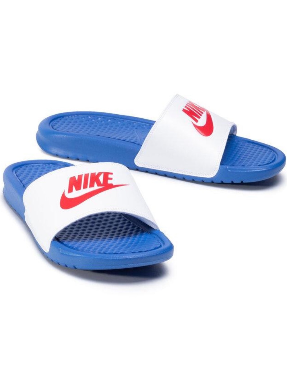 Nike Benassi JDI Slides Game Royal University Red White Men’s Size 10 NIB